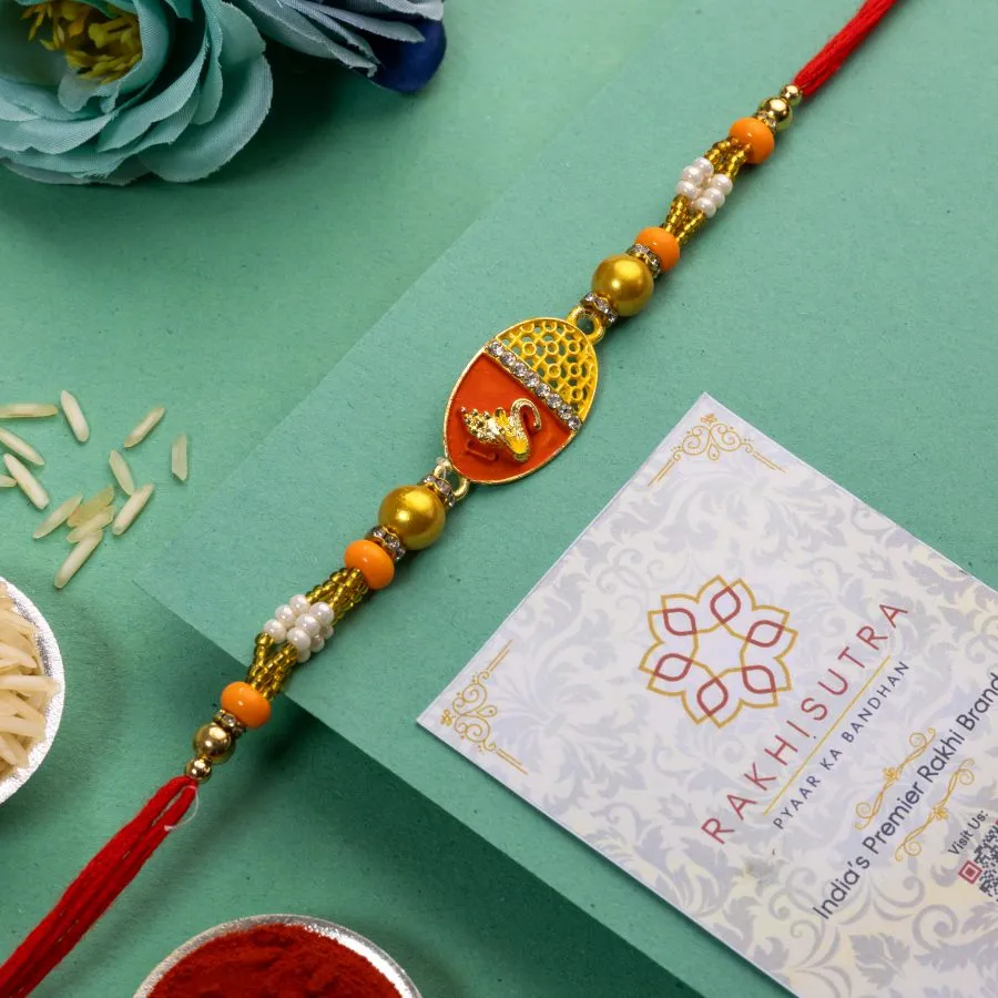 Dazzling & Elegant Ganesh Rakhi Gift