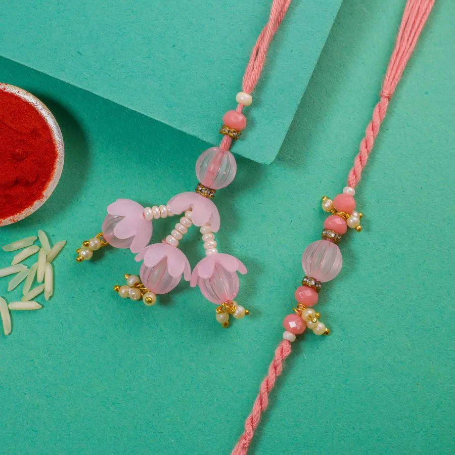 Charming Bhaiya Bhabhi Rakhi Set