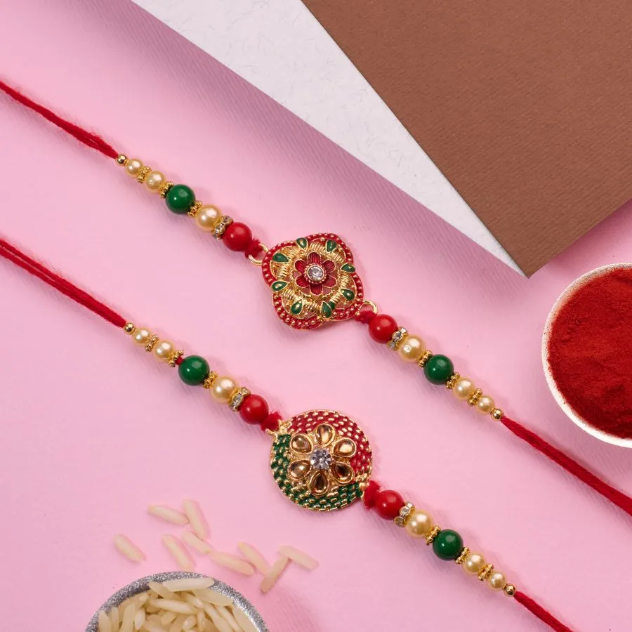 Delightful Kundan Rakhi Collection