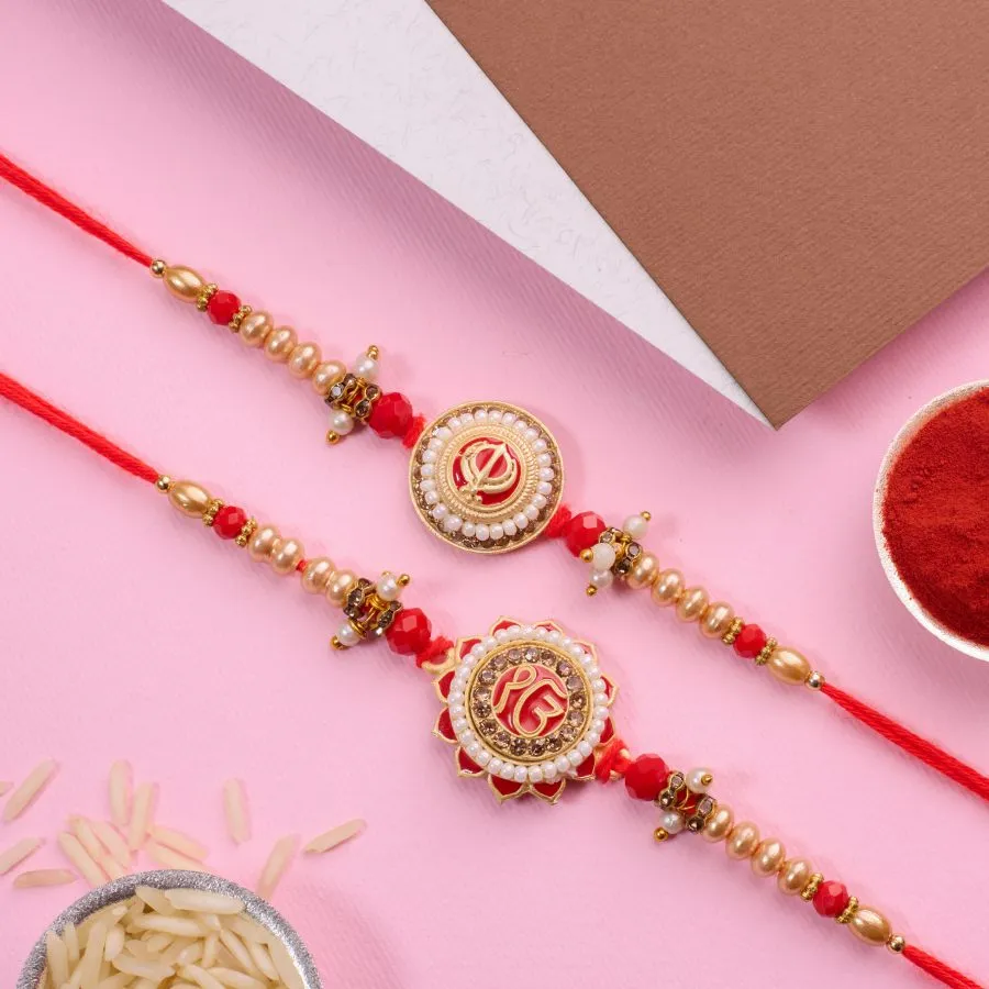 Spiritual Ek Onkar N Khanda Rakhi Set