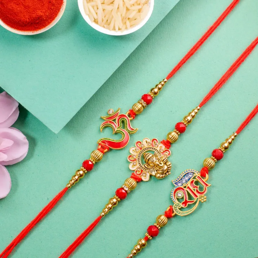 Divine Blessings Rakhi Trio