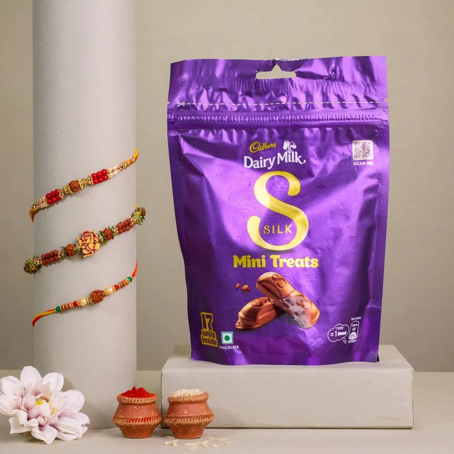 Mesmerizing Sacred Rakhi & Cadbury Combo Gift