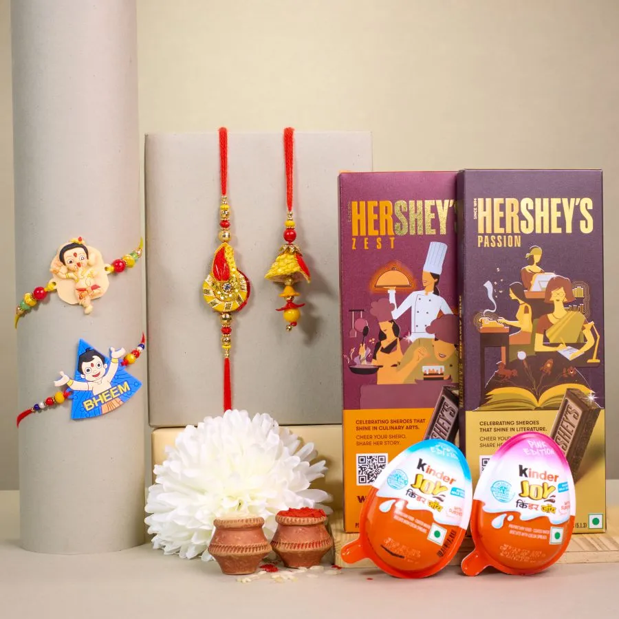 Family Rakhi Celebration with Chocolates