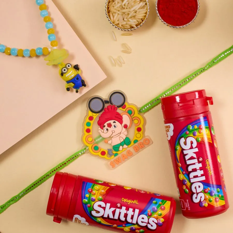 Kids' Festive Fun Rakhi & Skittles Set