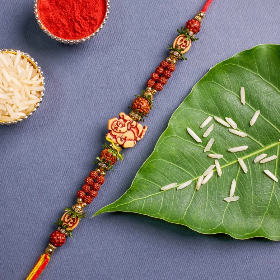Traditional Ganesh Blessings Rakhi