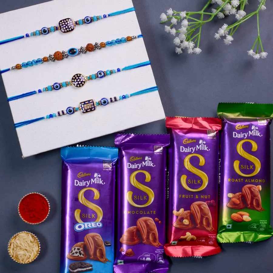 Enchanted Rakhi and Chocolate Set