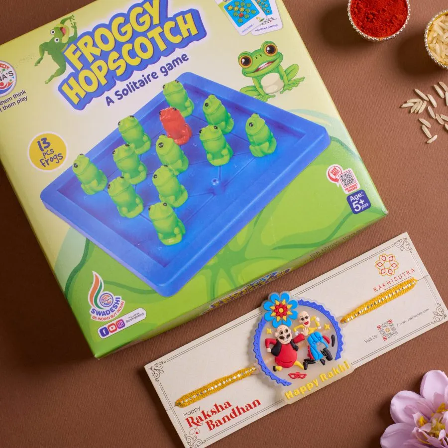 Kids Rakhi Delight with Hopscotch Game