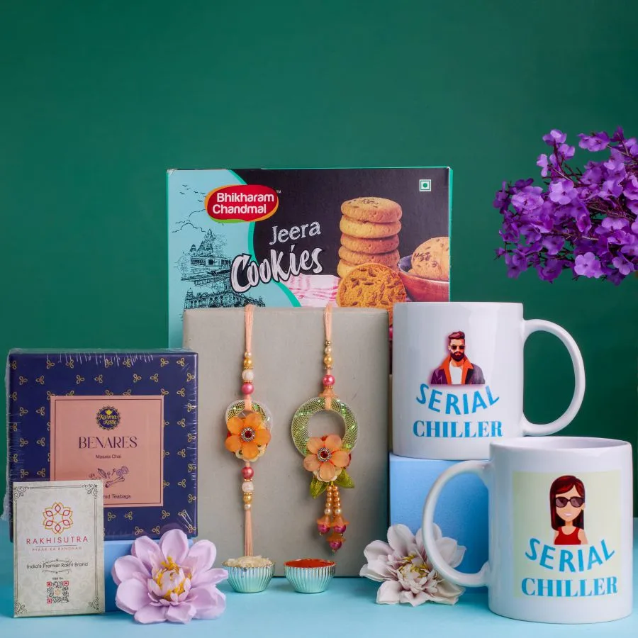 Elegant Rakhi and Tea Indulgence