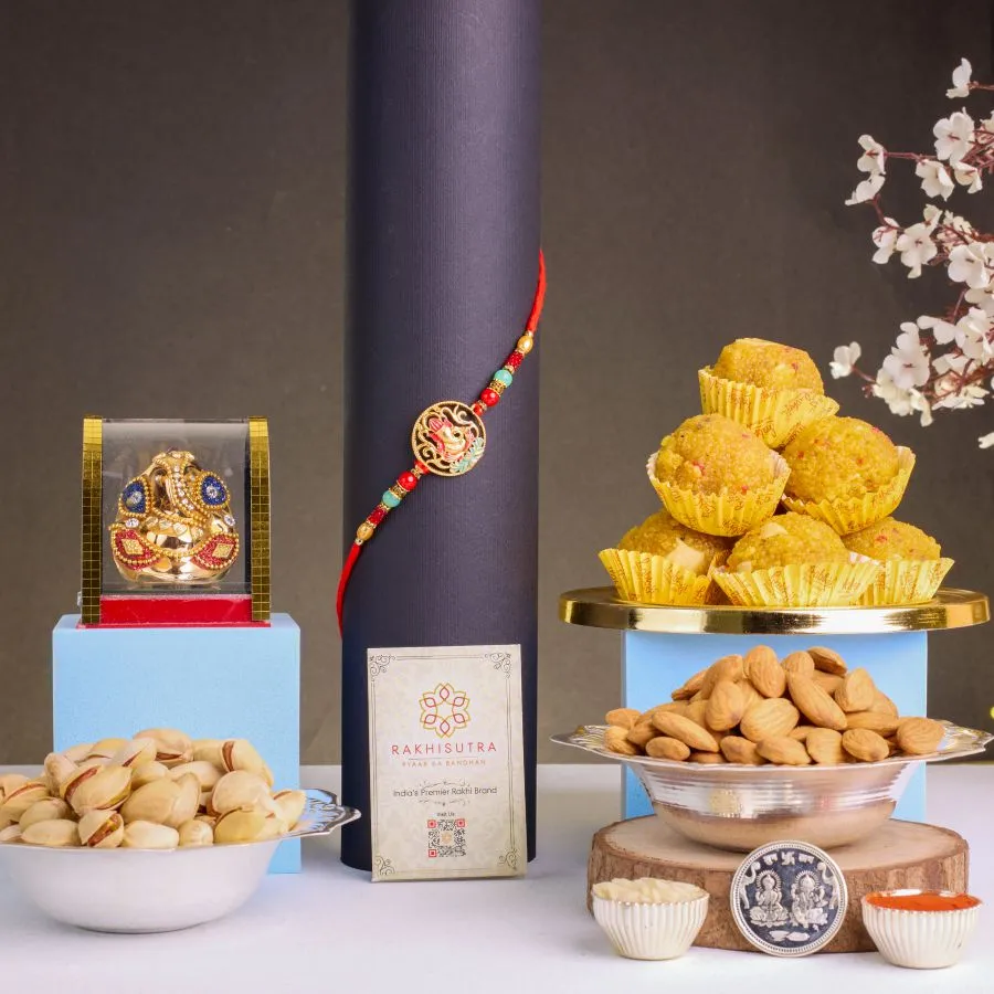 Ganesha Rakhi Hamper & Festive Luxuries