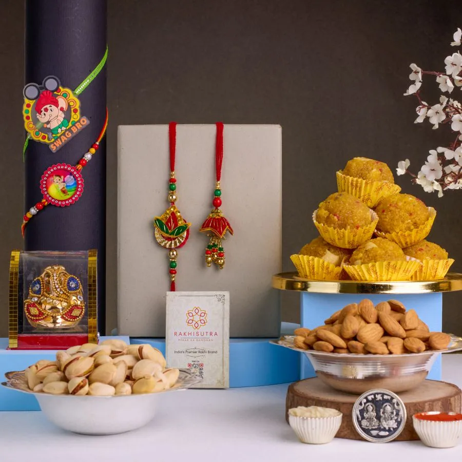 Zardosi Rakhi Festivity Delight