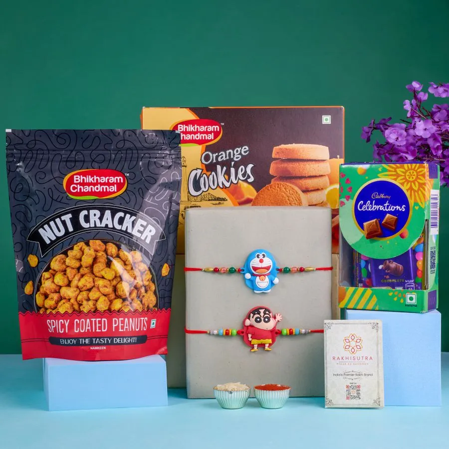 Doraemon & Shinchan Fun Rakhi Treats