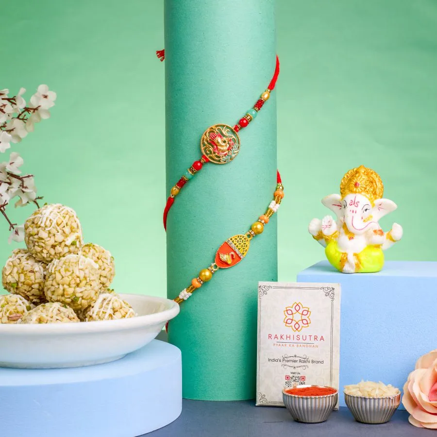 Festive Joy: Ganesha Rakhi and Sweets