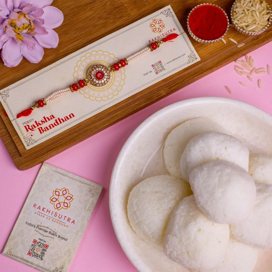 Kundan Rakhi & Rasgulla Delight