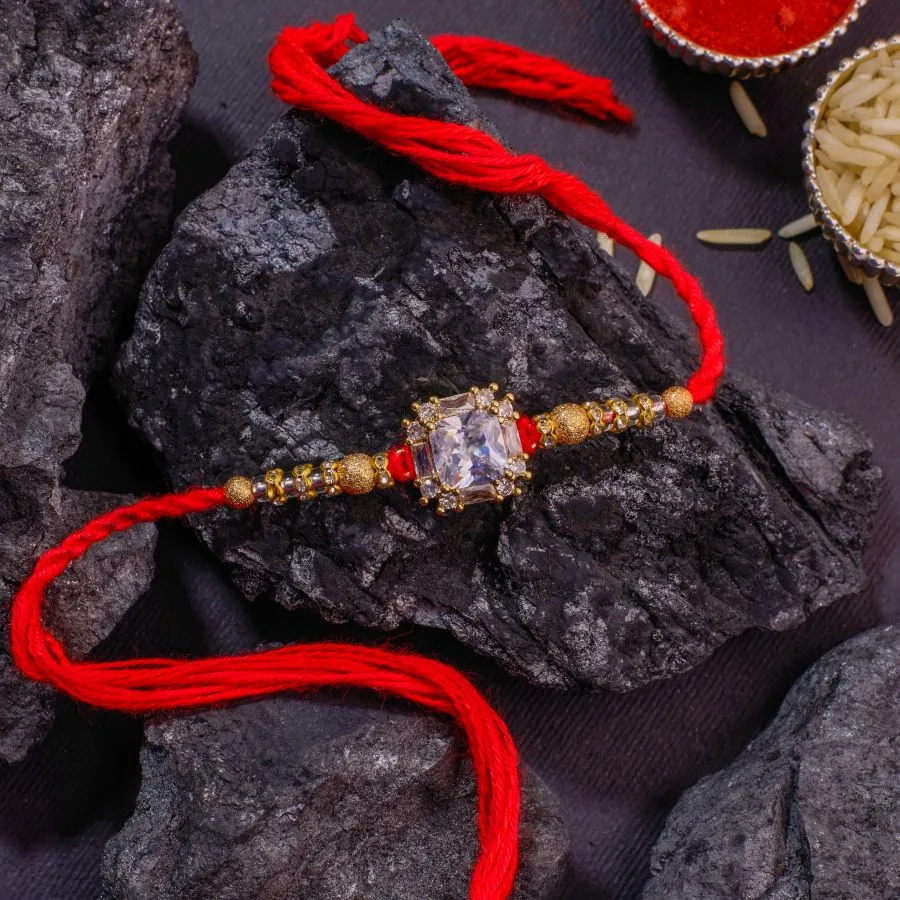 Diamond Delight Rakhi Set