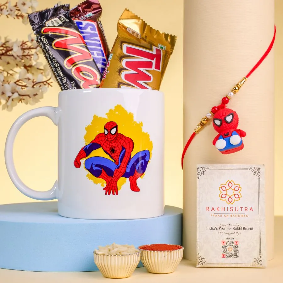 Spider-Man Rakhi with Choco Treats