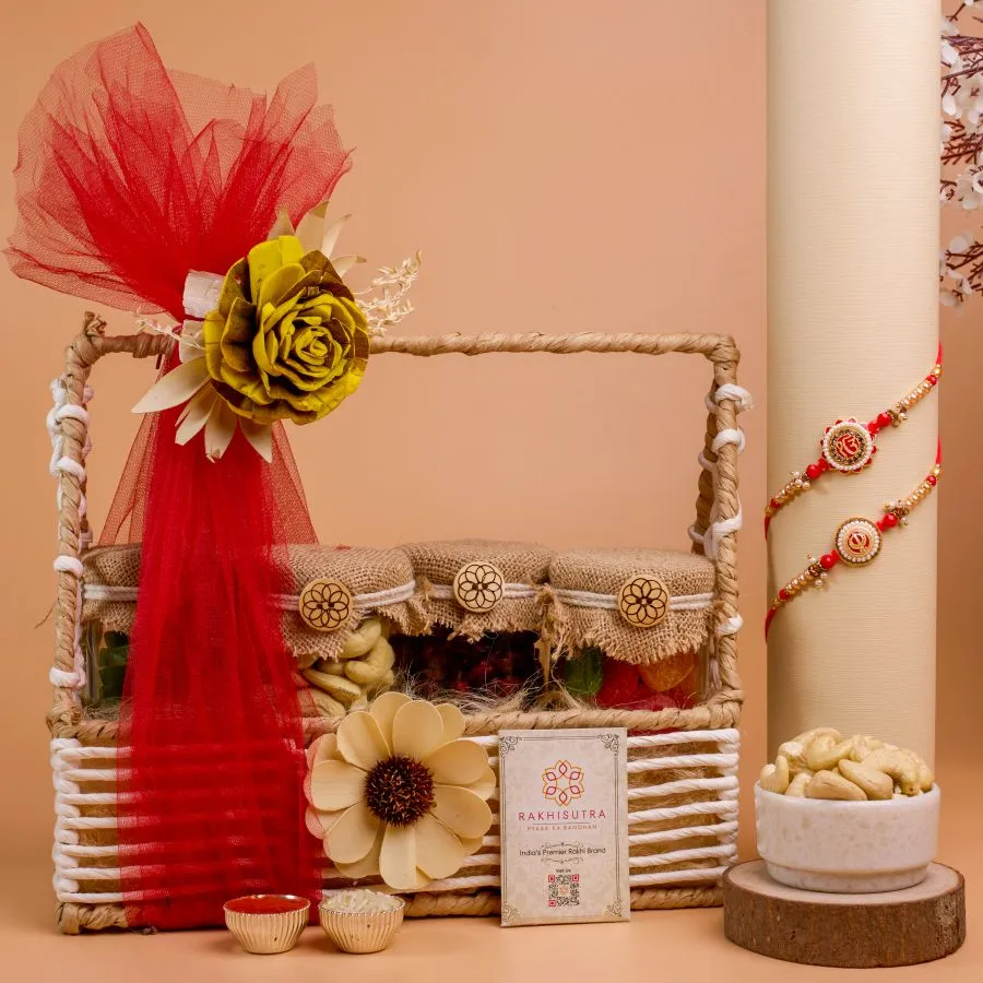 Festive Rakhi & Healthy Treats Combo