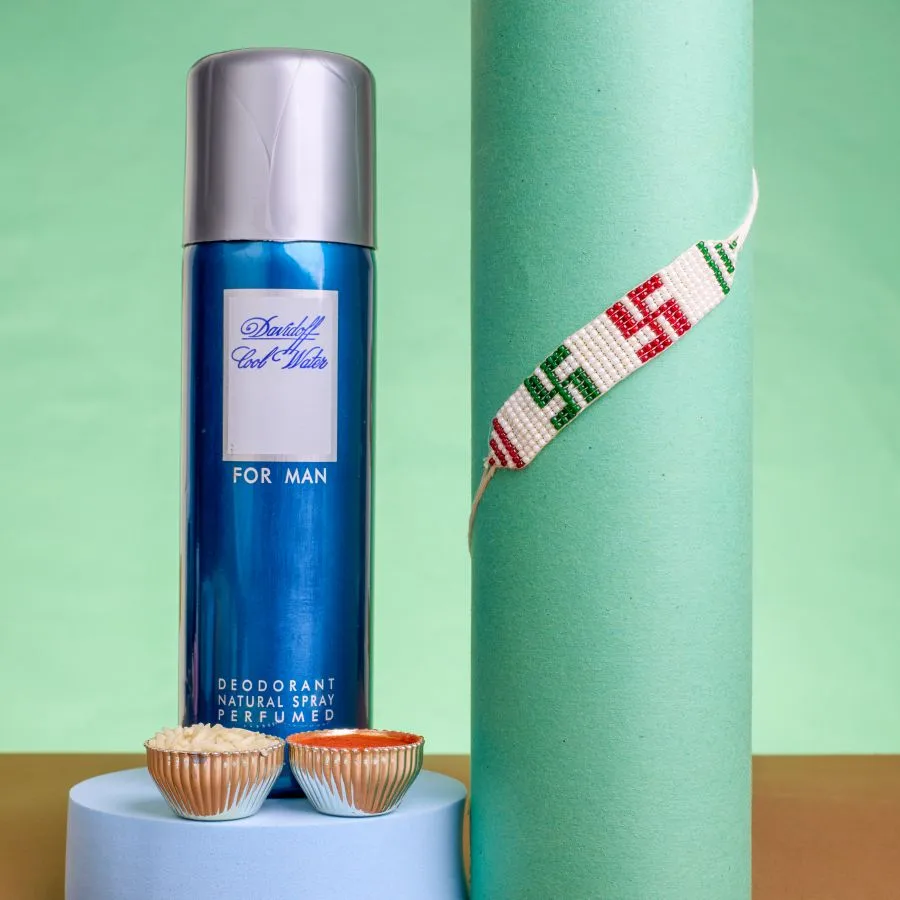 Refreshing Swastik Rakhi Gift Set