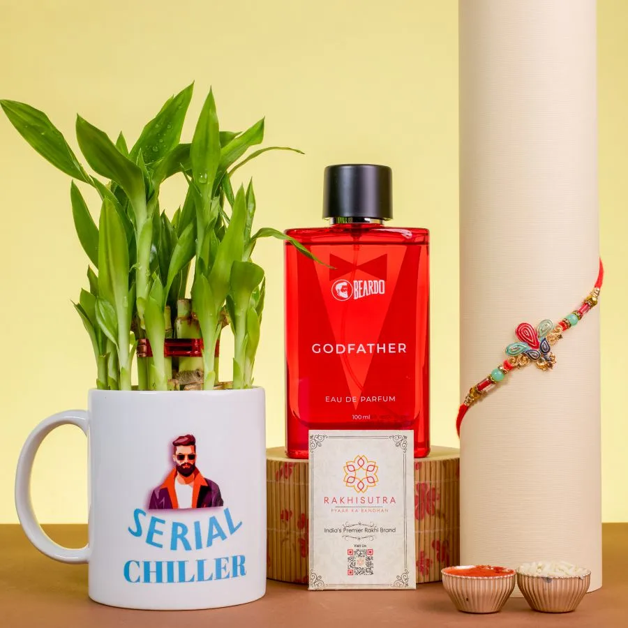 Charming Kundan Rakhi & Assortments Gift