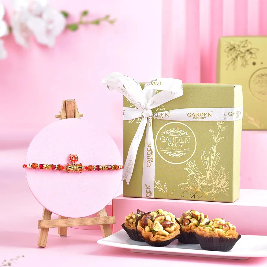 Premium Rakhi & Mini Baklawa Hamper