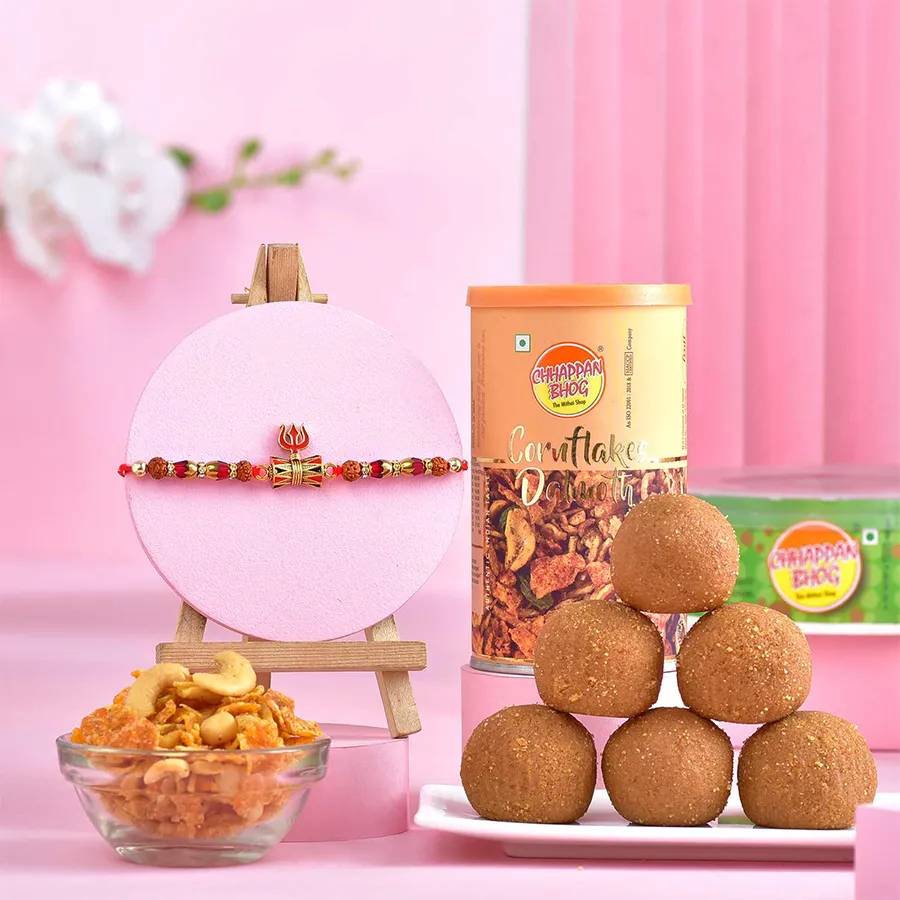 Delightful Rakhi & Festive Treats Combo