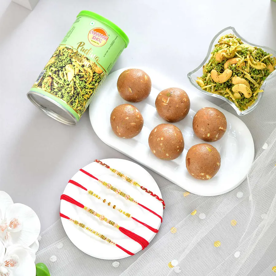 Traditional Rakhi & Treats Gift