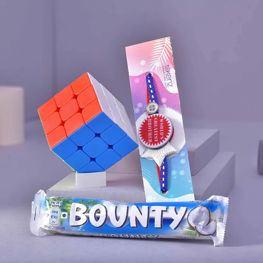 Traditional Rakhi & Pooja Thali Set