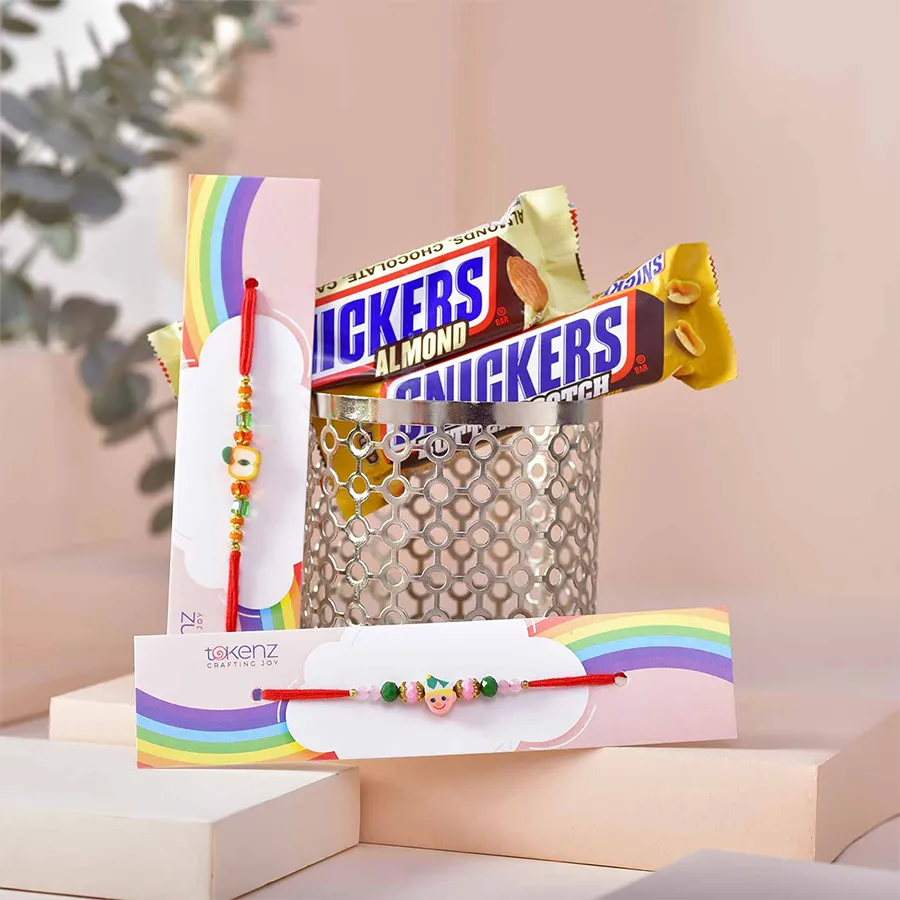 Fun Kids Rakhi & Snickers Pack