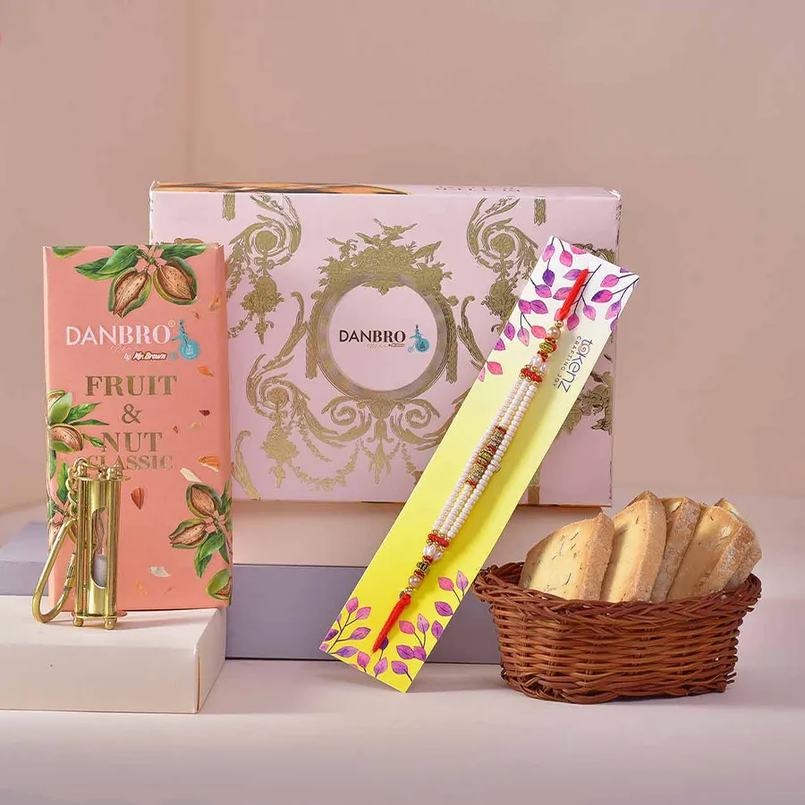 Rakhi with Gourmet & Accessories Set