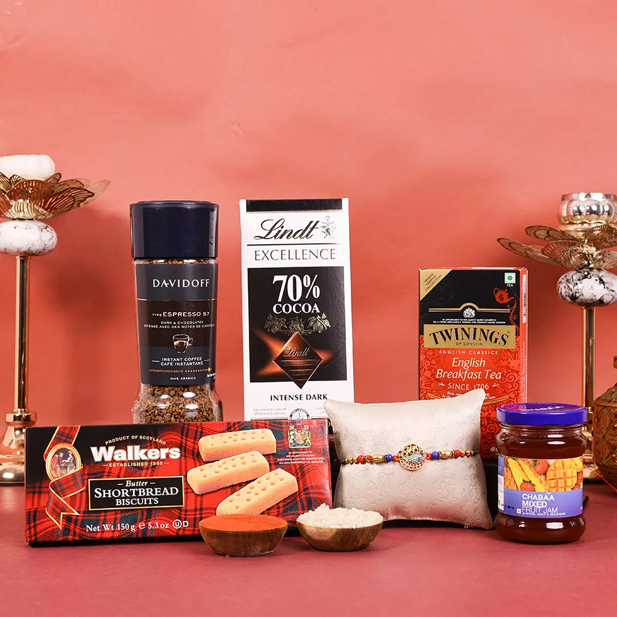 Elegant Rakhi Gourmet Gift Set