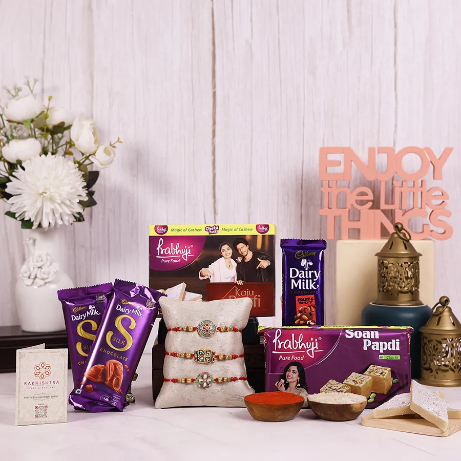 Sparkling Rakhi & Gourmet Treats Hamper
