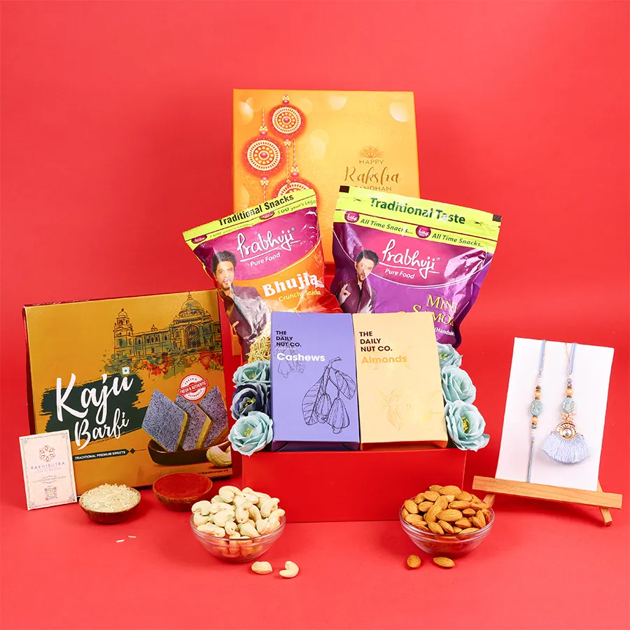 Charming Rakhi hamper for Bhaiya and Bhabhi