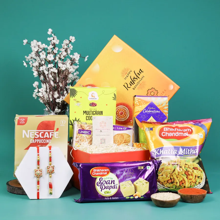 Elegant Rakhi Box for Bhaiya and Bhabhi