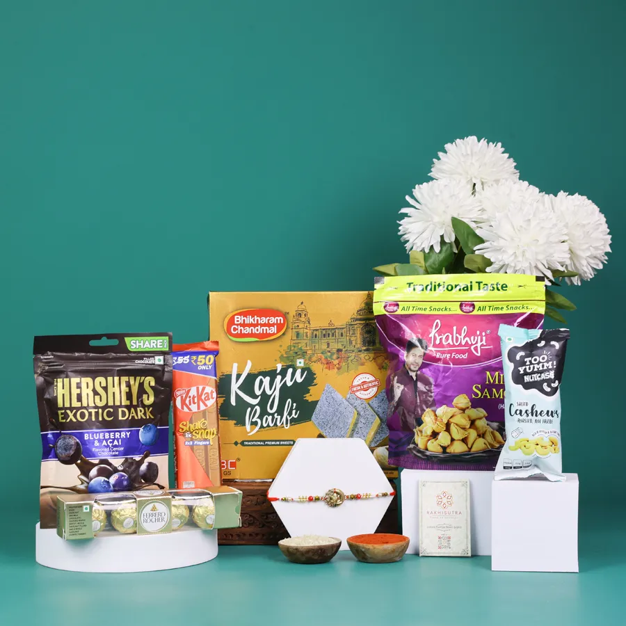 Sacred Ganesh Rakhi Delight Box