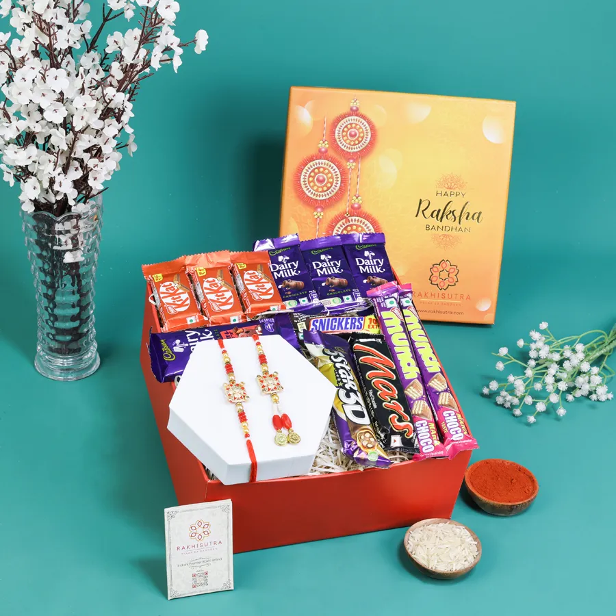 Delightful Rakhi & Treat-Filled Hamper